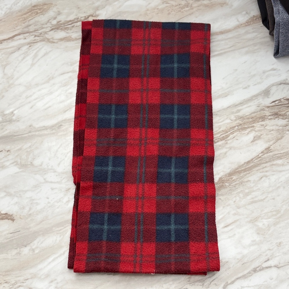 Red and Black Plaid Scarf